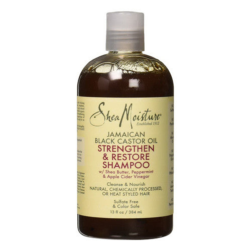 Shea Moisture Jamaican Black Shampoo Strengthenand Restore Shampoo, 13 oz